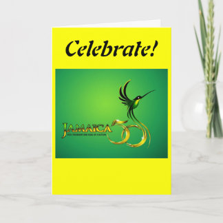Carte d'anniversaire de la Jamaïque cinquantième