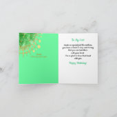 Carte d'anniversaire de la jeune femme afro-améric (Intérieur)