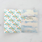 Carte d'anniversaire de la libellule (Intérieur)