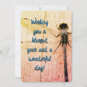 Carte d'anniversaire de la libellule ! (Devant)