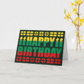 Carte d'anniversaire de la Lituanie (Fleur jaune)