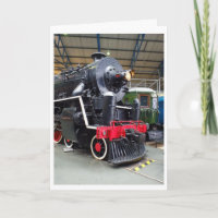 Carte d'anniversaire de la locomotive à vapeur KF7