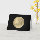 Carte d'anniversaire de la lune (Fleur jaune)
