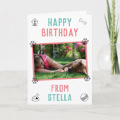 Carte d'anniversaire de la maman Bulldog (Devant)