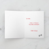 Carte d'anniversaire de la maman Bulldog (Intérieur)