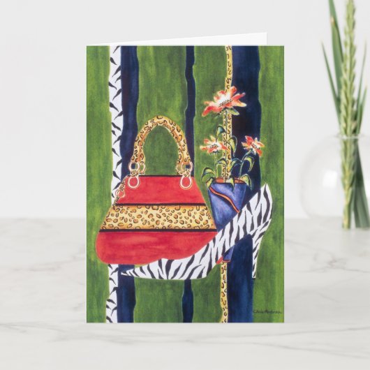 Carte d'anniversaire de la maman fashionista (Devant)