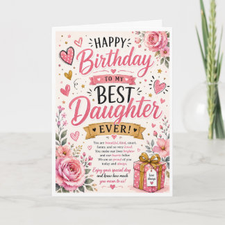 Carte d'anniversaire de la meilleure fille qui soi