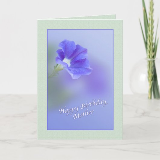 Carte d'anniversaire de la mère avec Petunia (Devant)