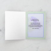 Carte d'anniversaire de la mère avec Petunia (Intérieur)