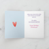 Carte d'anniversaire de la mignonne Brunette Princ (Intérieur)