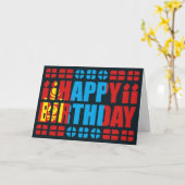 Carte d'anniversaire de la Mongolie (Fleur jaune)