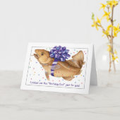 Carte d'anniversaire de la morue (Fleur jaune)