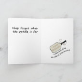 Carte d'anniversaire de la note de passage (Intérieur)