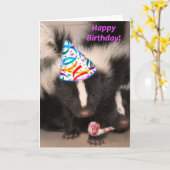 Carte d'anniversaire de la peau (Fleur jaune)