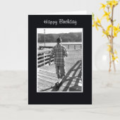 Carte d'anniversaire de la pêche (Fleur jaune)