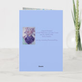 Carte d'anniversaire de la peinture à l'aquarelle (Dos)