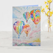 Carte d'anniversaire de la peinture à l'aquarelle (Fleur jaune)