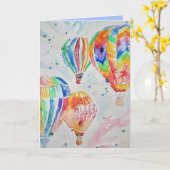 Carte d'anniversaire de la peinture à l'aquarelle (Fleur jaune)