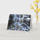 Carte d'anniversaire de la perspective des arbres (Fleur jaune)