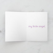 Carte d'anniversaire de la petite fée ange 6 (Intérieur)