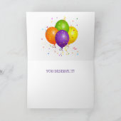 Carte d'anniversaire de la petite oie (Intérieur)