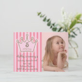 Carte d'anniversaire de la petite princesse (Debout devant)