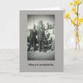 Carte d'anniversaire de la photo Vintage afro-amér (Fleur jaune)