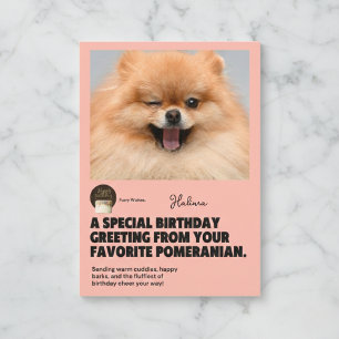 Carte d'anniversaire de la Poméranie