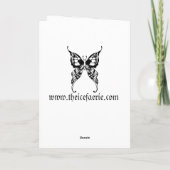 Carte d'anniversaire de la princesse celtique (Dos)