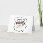 Carte d'anniversaire de la radio de jambon Couple (Dos)