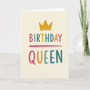 Carte d'anniversaire de la Reine Colorée