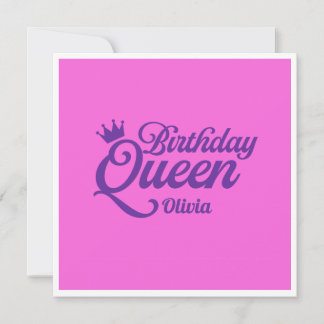 Carte d'anniversaire de la Reine d'anniversaire