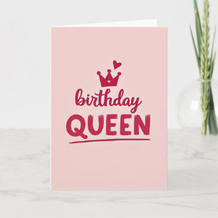 Carte d'anniversaire de la Reine Élégante