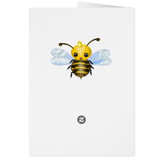 Carte d'anniversaire de la reine mignonne - Person (Dos)