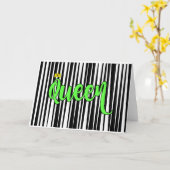 Carte d'anniversaire de la Reine (taille standard) (Fleur jaune)