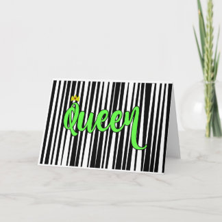 Carte d'anniversaire de la Reine (taille standard)