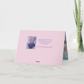 Carte d'anniversaire de la rose d'aquarelle Blue B (Dos)