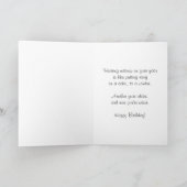 Carte d'anniversaire de la sagesse de Zombie (Intérieur)