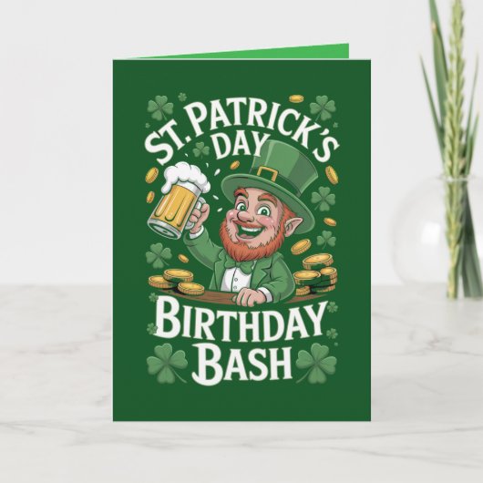Carte d'anniversaire de la Saint-Patrick (Devant)