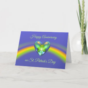 Carte d'anniversaire de la Saint-Patrick en forme
