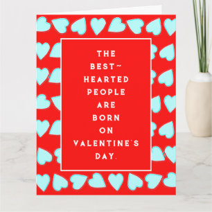 Carte d'anniversaire de la Saint-Valentin