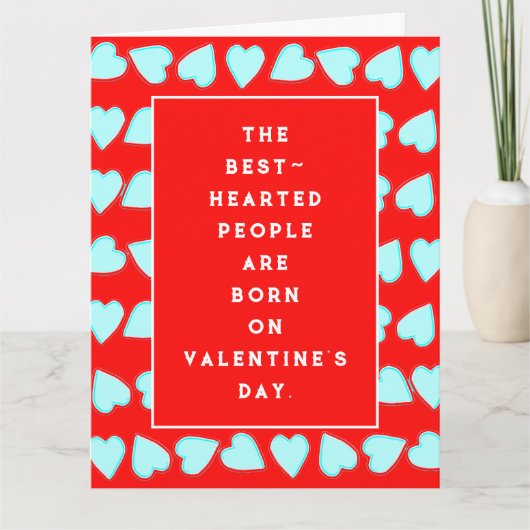 Carte d'anniversaire de la Saint-Valentin (Devant)