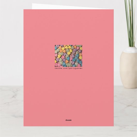 Carte d'anniversaire de la Saint-Valentin (Dos)