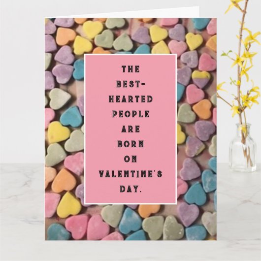 Carte d'anniversaire de la Saint-Valentin (Fleur jaune)