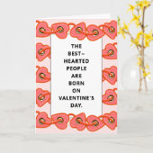 carte d'anniversaire de la Saint-Valentin personna (Fleur jaune)