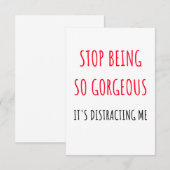 Carte d'anniversaire de la Saint Valentin pour ell (Devant / Derrière)