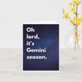 Carte d'anniversaire de la saison Gemini (Fleur jaune)