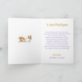 Carte d'anniversaire de la sirène arc-en-ciel (Intérieur)