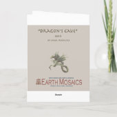 Carte d'anniversaire de la tanière du dragon (Dos)