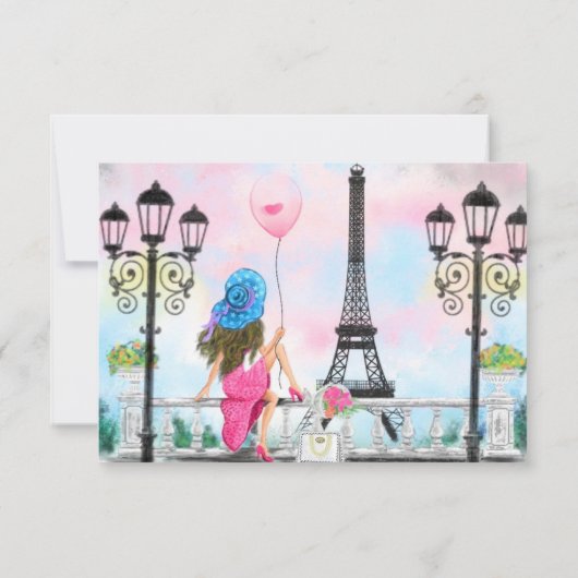 Carte D'Anniversaire De La Tour Eiffel (Dos)